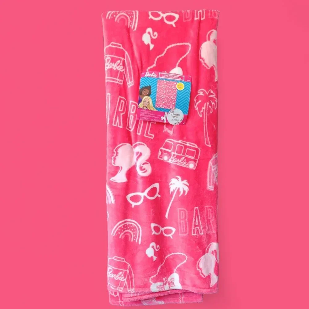 NWT - BARBIE SOFT PLUSH THROW